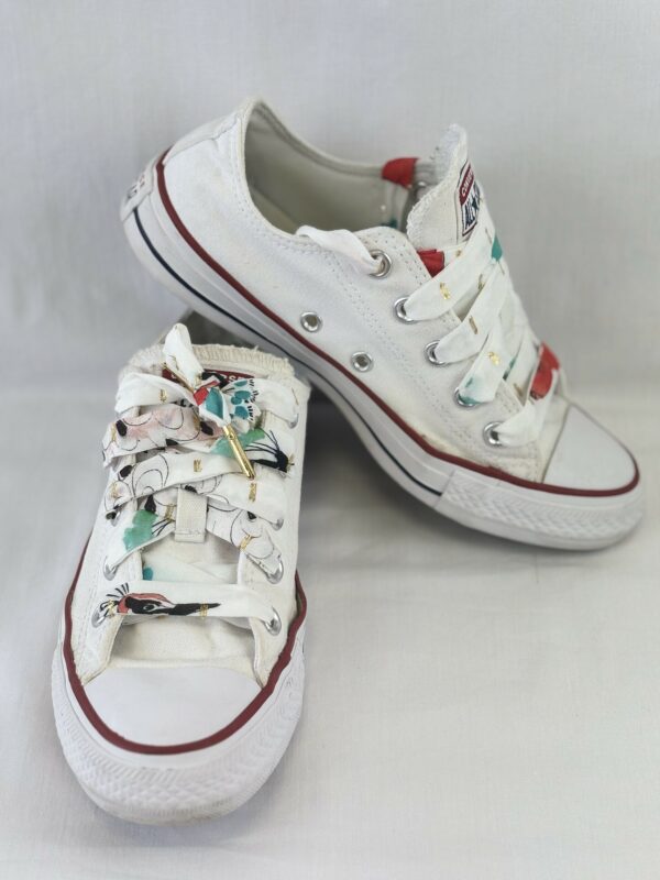 Lacets de chaussures fantaisie en coton fabriqués en France