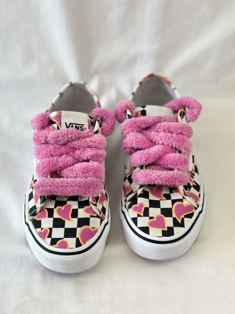 Lacets de chaussures fantaisie en coton fabriqués en France