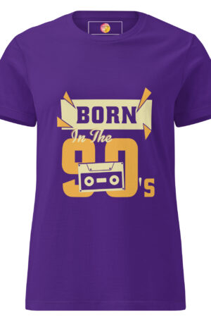 T-shirt classique softstyle femme « Born in the 90’s »