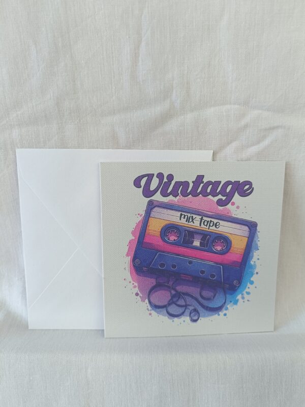Carte de vœux rétro années 90/2000 faite main – Studio Couture & Co