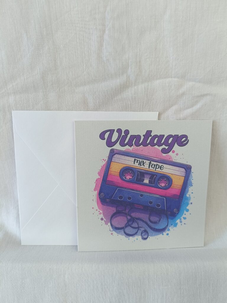 Carte de vœux rétro années 90/2000 faite main – Studio Couture & Co